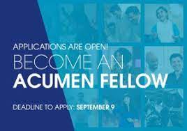 Acumen West Africa Fellowship Program 2022 For Emerging Leaders in West Africa | Full Funded