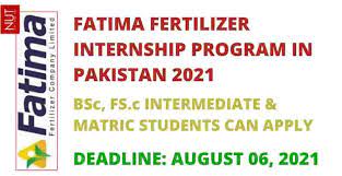 Fatima Fertilizer Internship in Pakistan 2021 | Paid Internship