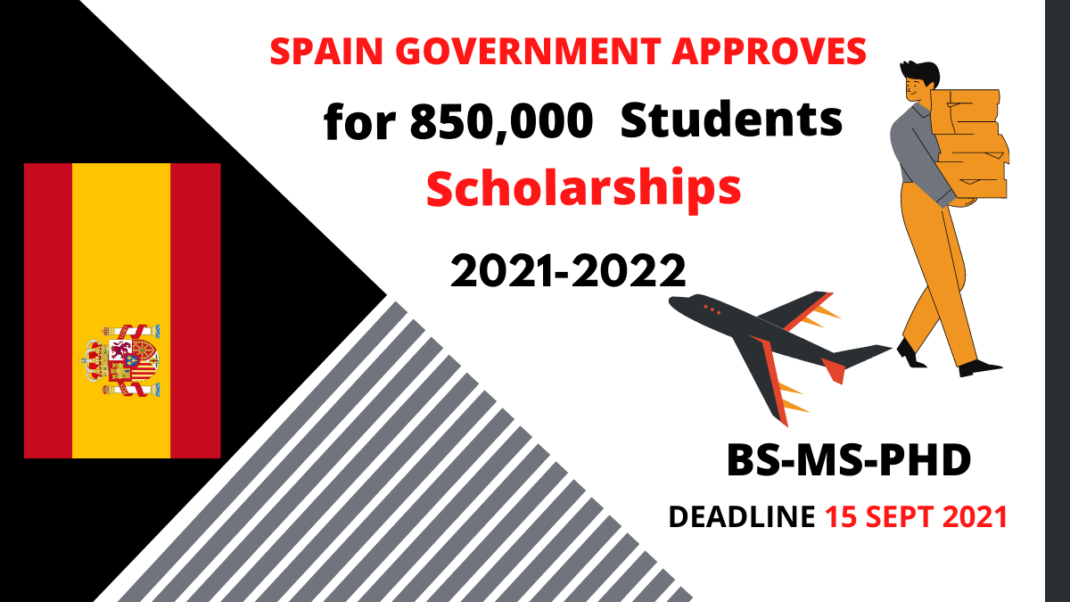 Spain Government Approves Scholarships For 850,000 Students 2021/2022
