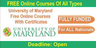 University of Maryland Enroll Now Free Online Courses 2021