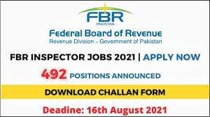 FBR Inspector Jobs 2021 | FBR Inspector Jobs Announced – Apply Now