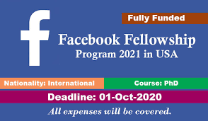 Facebook Fellowship Program 2022 in United States (Fully Funded)