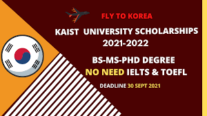 KAIST Graduate Scholarships 2022 in South Korea (Fully Funded)