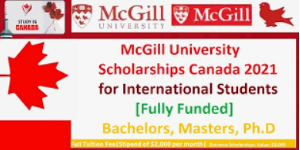 McGill University Scholarships For International Students In Canada – Fully Funded