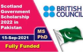 Scotland Government Scholarship 2022 for Pakistani Students (Fully Funded)