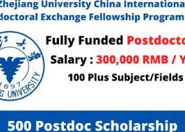 Zhejiang University Postdoctoral Fellowship 2022 for International Students