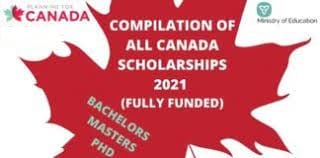 Compilation of All Canada Scholarships 2022 | Fully Funded