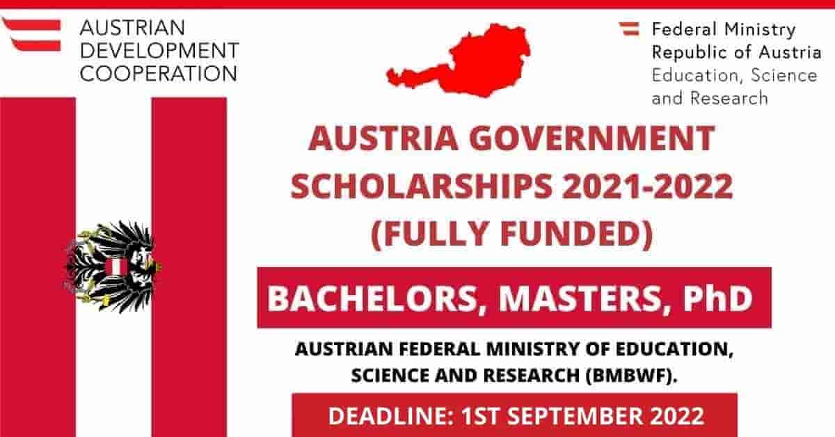 Government of Austria Scholarships 2022 | Fully Funded