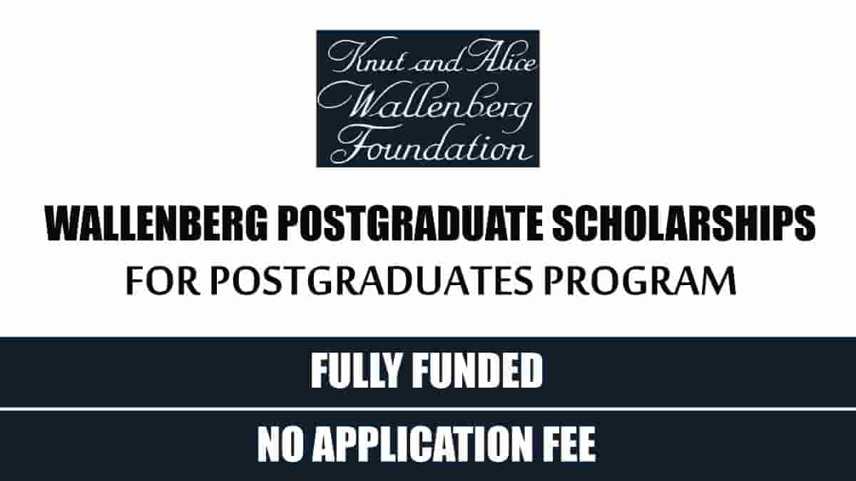 Wallenberg Postdoctoral Scholarships- WASP International Funded Scholarship Program 2022