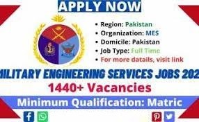 MES Jobs 2021| Military Engineer Services – 1440+ Vacancies