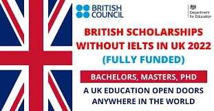 British Council Scholarships Without IELTS | Fully Funded