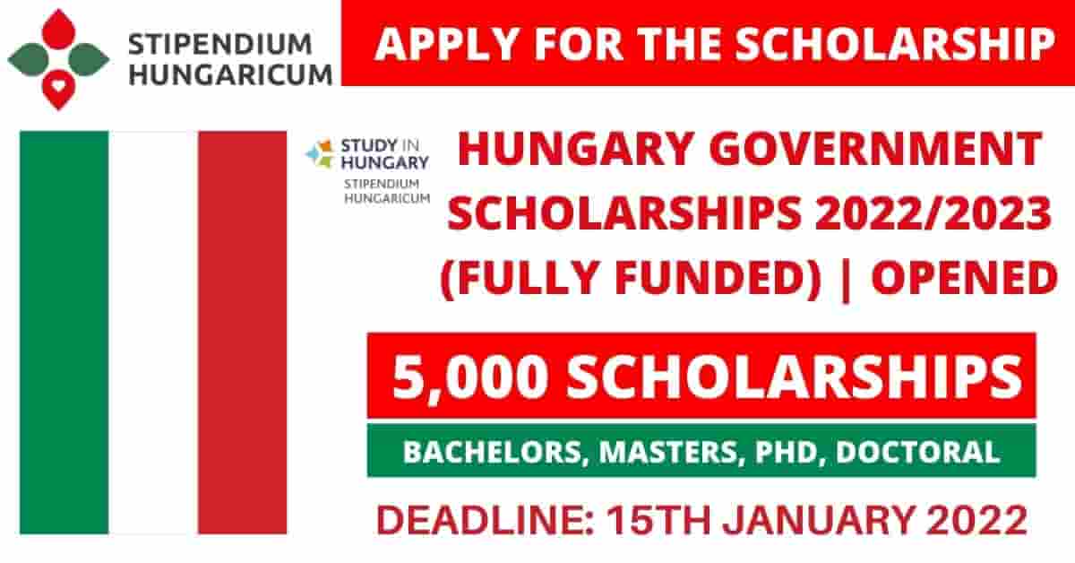 Hungary Government Scholarships 2022 | Fully Funded