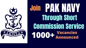 Join Pak Navy through Short Service Commission 2022-A | Apply Online