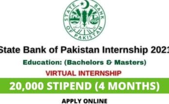 State Bank of Pakistan Virtual Internship 2021 | Apply Now