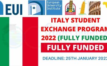 Italy Student Exchange Program 2022 | Fully Funded