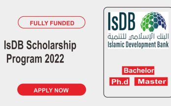 IsDB Scholarship Program 2022 | Fully Funded