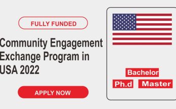 Fully Funded Community Engagement Exchange Program in USA 2022