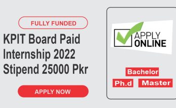KPIT Board Paid Internship 2022 | Stipend 25000 Pkr