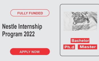Nestle Internship Program 2022 | Funded