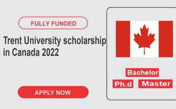 Trent University scholarship in Canada 2022
