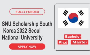 SNU Scholarship South Korea 2022 | Fully Funded