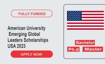 American University Emerging Global Leaders Scholarships in USA 2023
