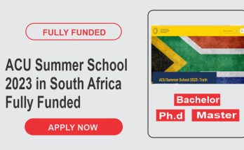 ACU Summer School 2023 in South Africa