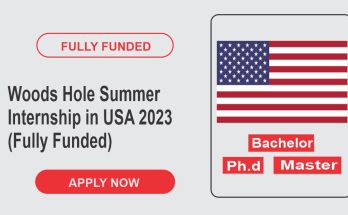 Woods Hole Summer Internship in USA 2023 (Fully Funded)