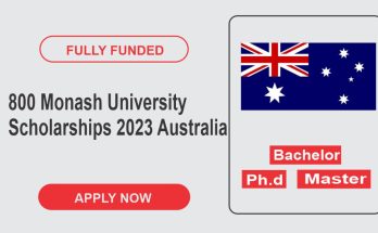 800 Monash University Scholarships 2023 to Australia (Fully Funded)