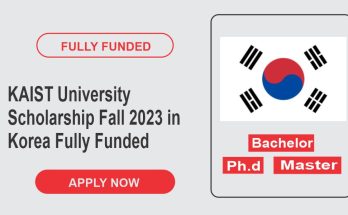 KAIST University Scholarship Fall 2023 in South Korea | Fully Funded