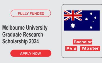 Melbourne University Graduate Research Scholarship 2024 (Fully Funded)