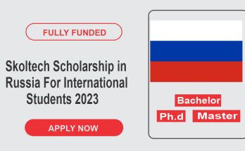 Skoltech Scholarship in Russia For International Students 2023