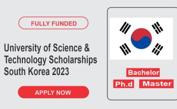 University of Science & Technology Scholarships, South Korea 2023 [Fully Funded]