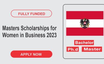 Masters Scholarships for Women in Business 2023