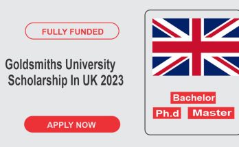 Goldsmiths University Scholarship In UK 2023