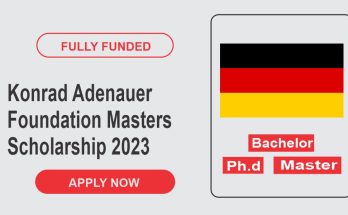 Konrad Adenauer Foundation Masters Scholarship In 2023