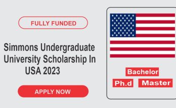 Simmons Undergraduate University Scholarship In USA 2023 | Fully Funded