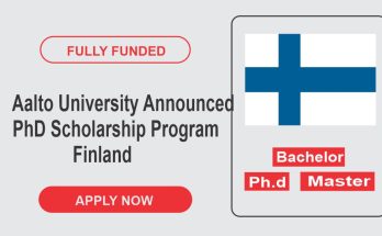 Aalto University Announced PhD Scholarship Program In Finland