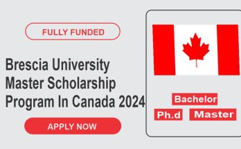 Brescia University Master Scholarship Program In Canada 2024