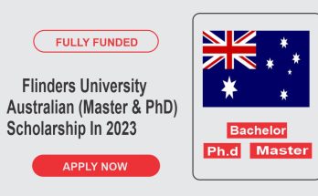 Flinders University Australian (Master & PhD) Scholarship In 2023