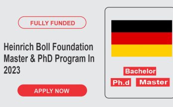 Heinrich Boll Foundation Master & PhD Program In 2023