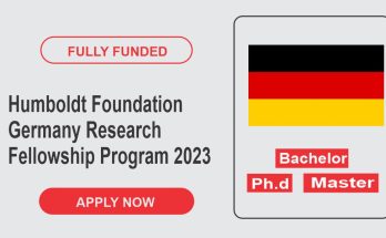 Humboldt Foundation Germany Research Fellowship Program 2023