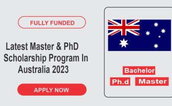 Latest Master & PhD Scholarship Program In Australia 2023
