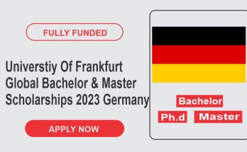 Universtiy Of Frankfurt Global Bachelor & Master Scholarships 2023 In Germany