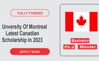 Unversity Of Montreal Latest Canadian Scholarship In 2023