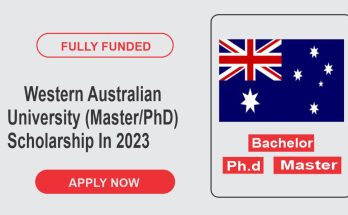 Western Australian University (Master/PhD) Scholarship In 2023