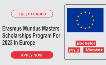 Erasmus Mundus Masters Scholarships Program For 2023 In Europe