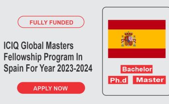 ICIQ Global Masters Fellowship Program In Spain For Year 2023-2024