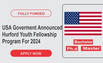 USA Goverment Announced Hurford Youth Fellowship Program For 2024