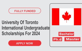 University Of Toronto International Undergraduate Scholarships For 2024!Study In Canada